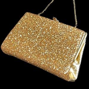 Vintage Golden Glitter Purse